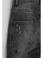 Jeans negro desgastado skinny tiro medio | Talla 44