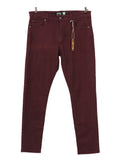 Jeans burdeo slim fit tiro medio clásico | Talla 44