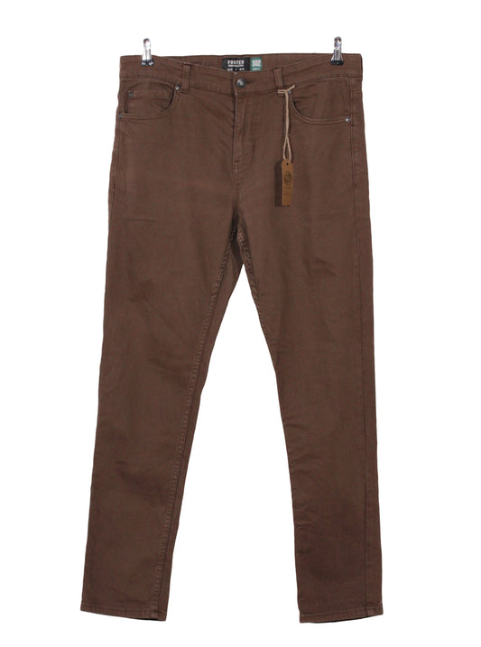 Jeans café slim fit tiro medio básico | Talla 44