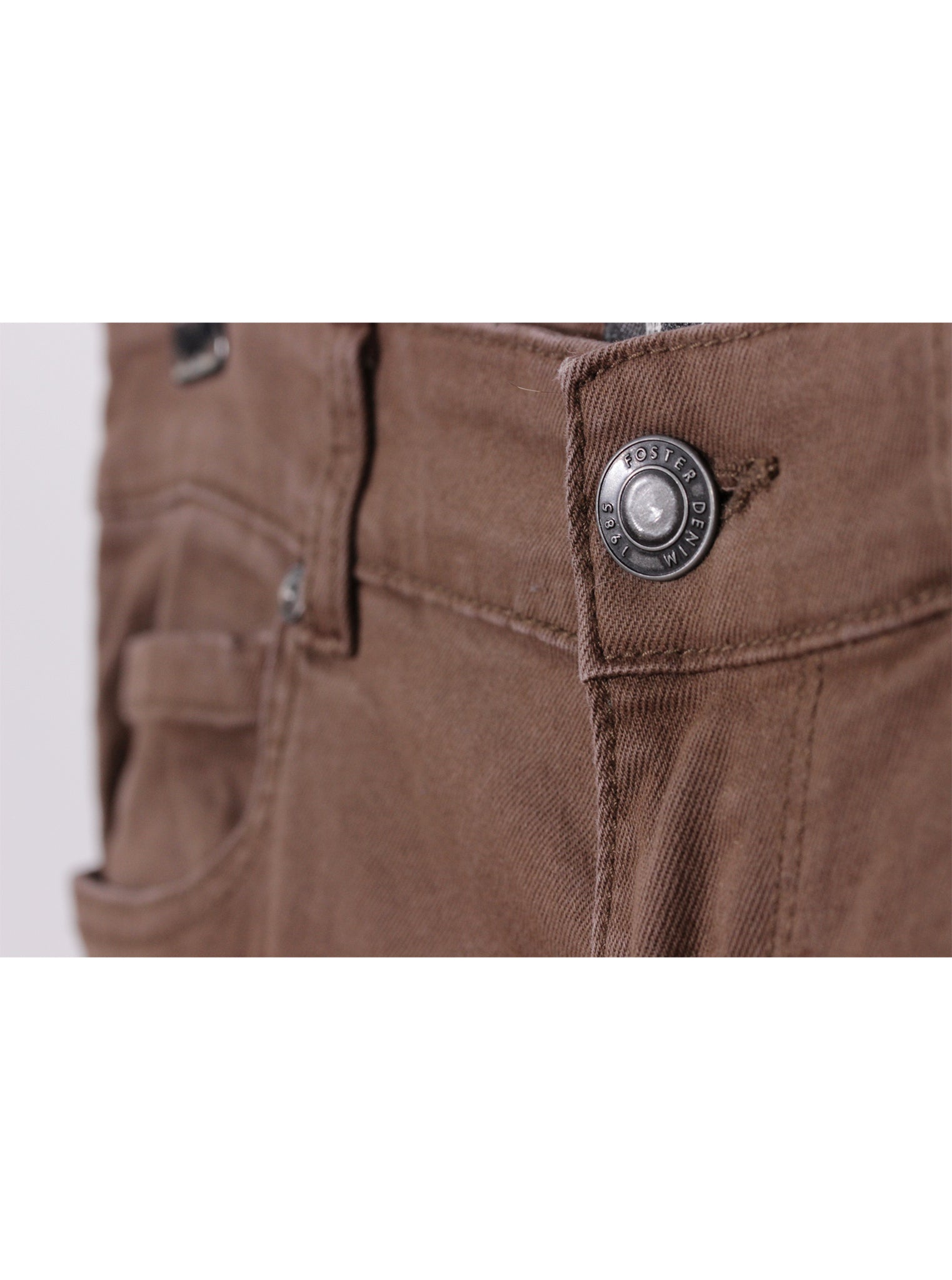 Jeans café slim fit tiro medio básico | Talla 44