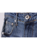 Jeans azul desgastado skinny tiro medio | Talla 44