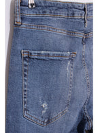Jeans azul desgastado skinny tiro medio | Talla 44