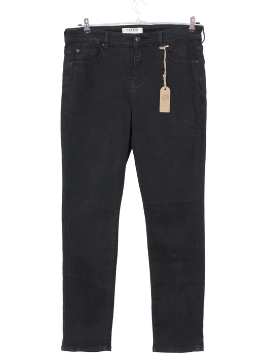 Jeans negro slim fit tiro medio clásico | Talla 44