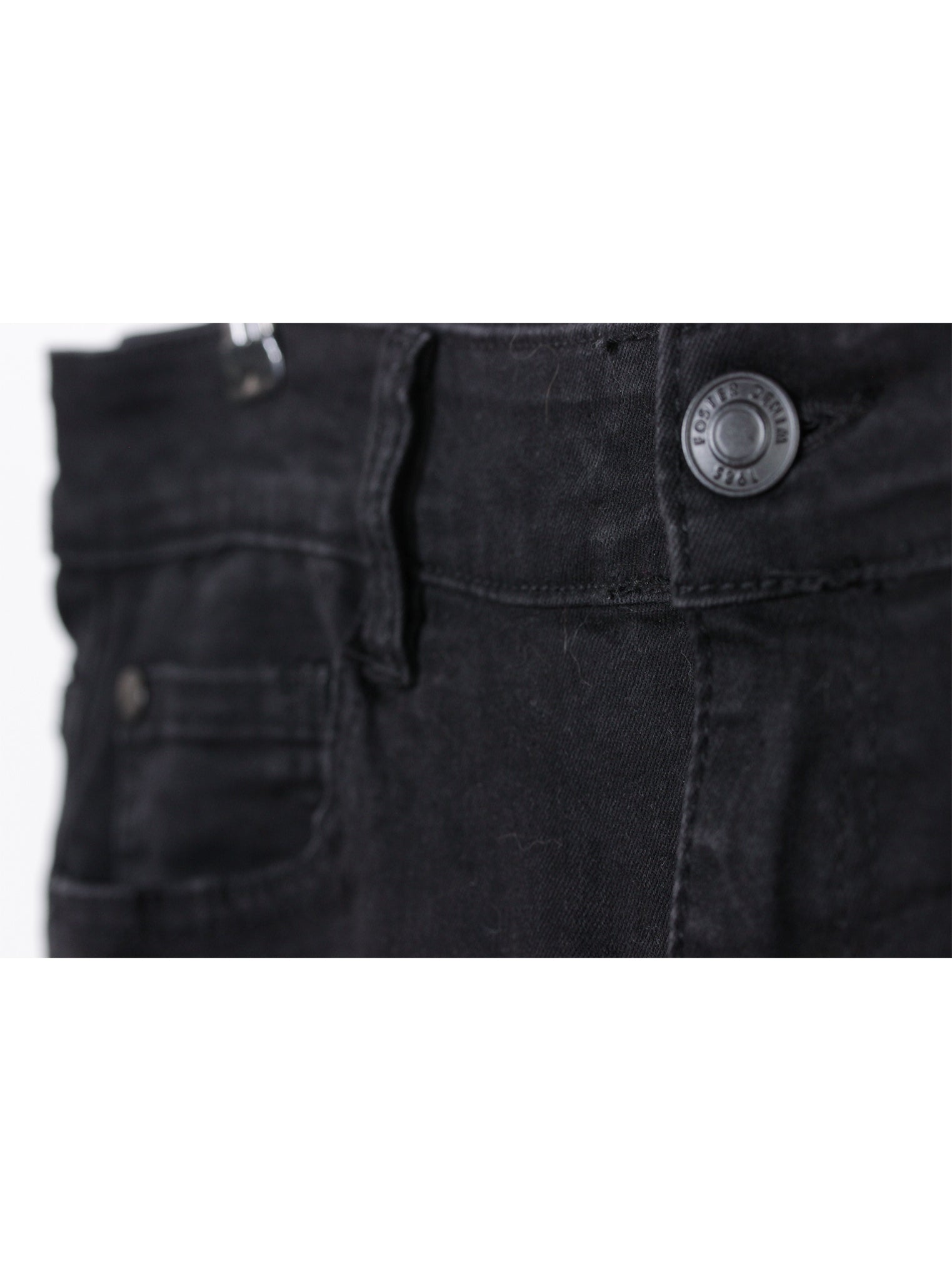 Jeans negro slim fit tiro medio clásico | Talla 44
