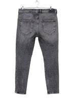 Jeans gris desgastado skinny tiro medio | Talla 44