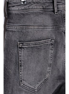 Jeans gris desgastado skinny tiro medio | Talla 44