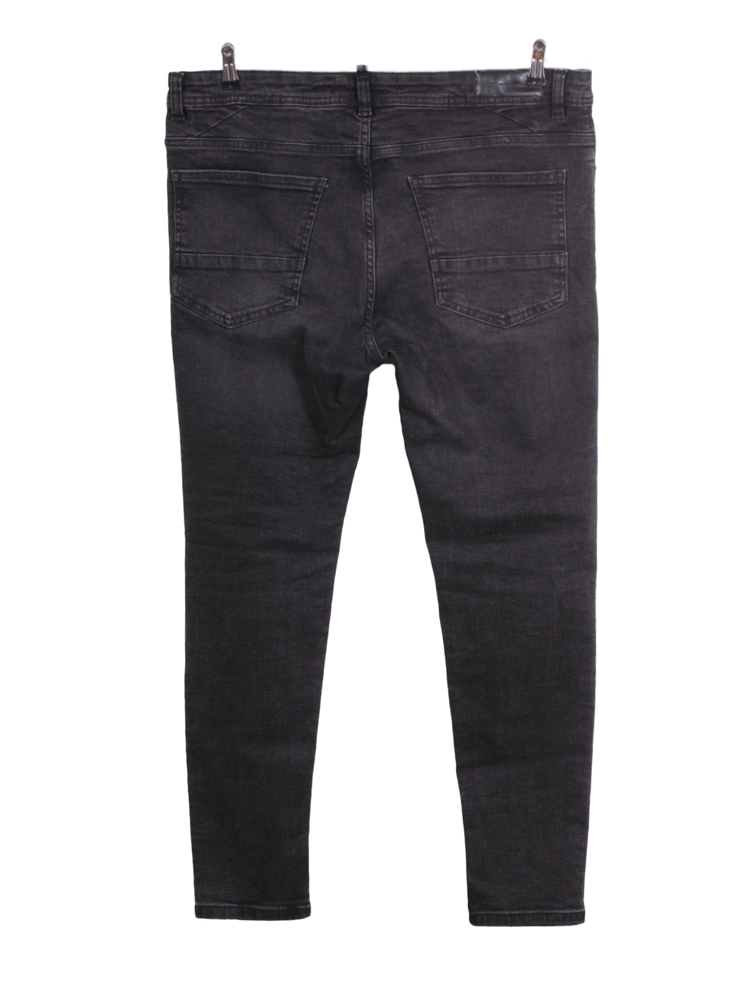 Jeans skinny negro desgastado | Talla 46
