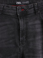 Jeans skinny negro desgastado | Talla 46