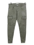 Pantalón cargo verde bolsillos laterales ajuste tobillo | Talla 44