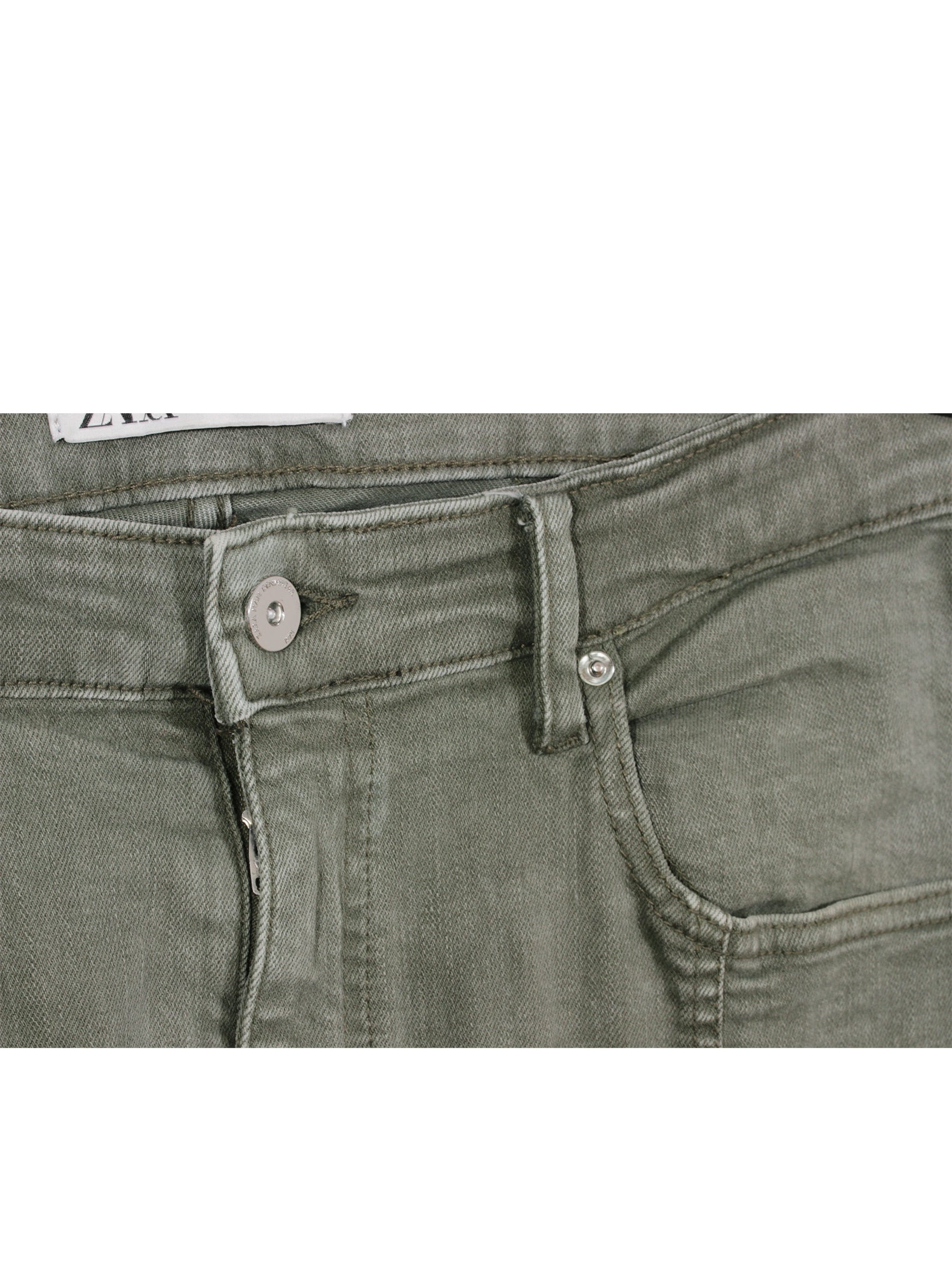 Pantalón cargo verde bolsillos laterales ajuste tobillo | Talla 44