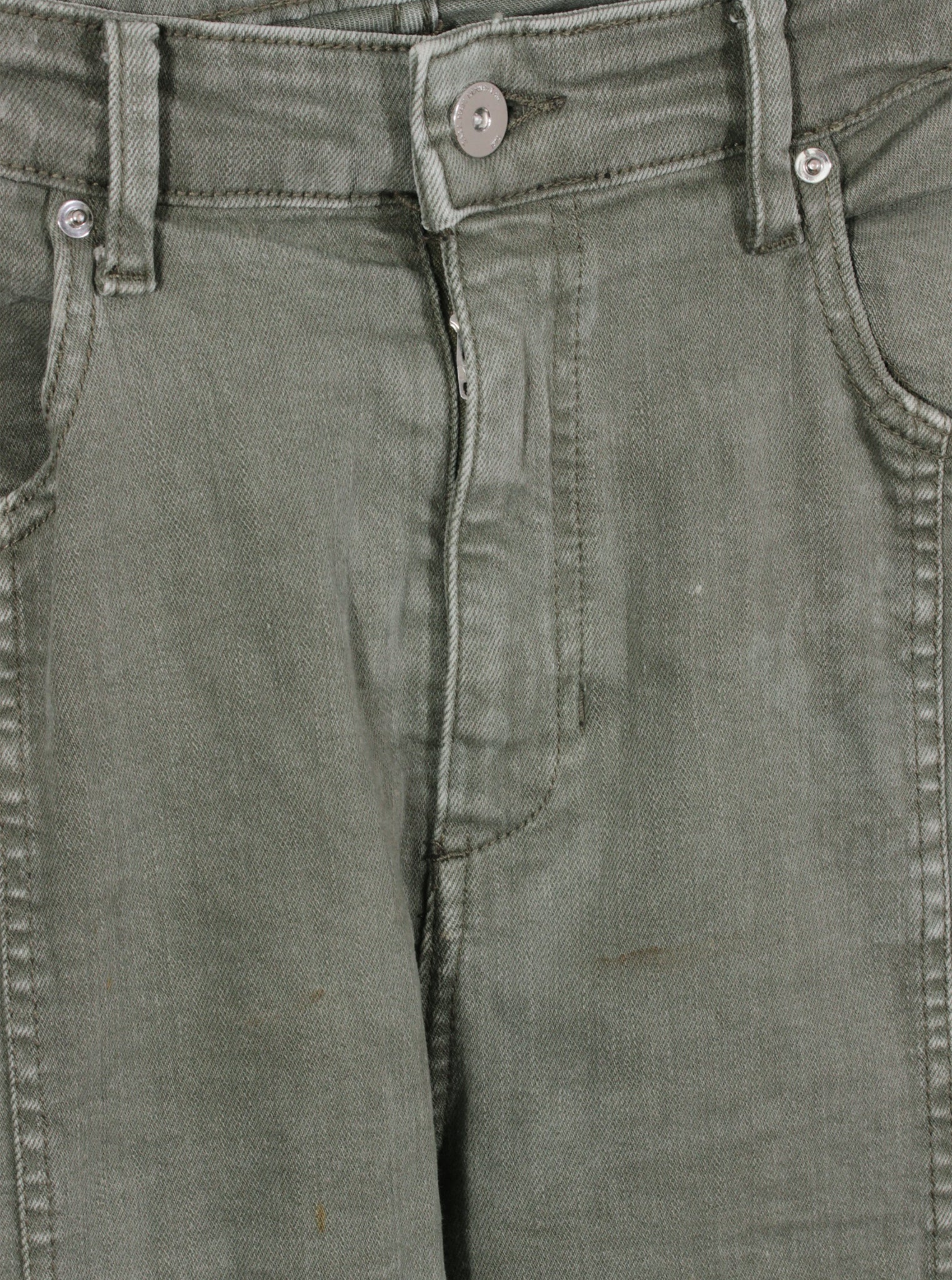 Pantalón cargo verde bolsillos laterales ajuste tobillo | Talla 44