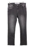 Pantalón denim slim fit oscuro estructura limpia | Talla 46