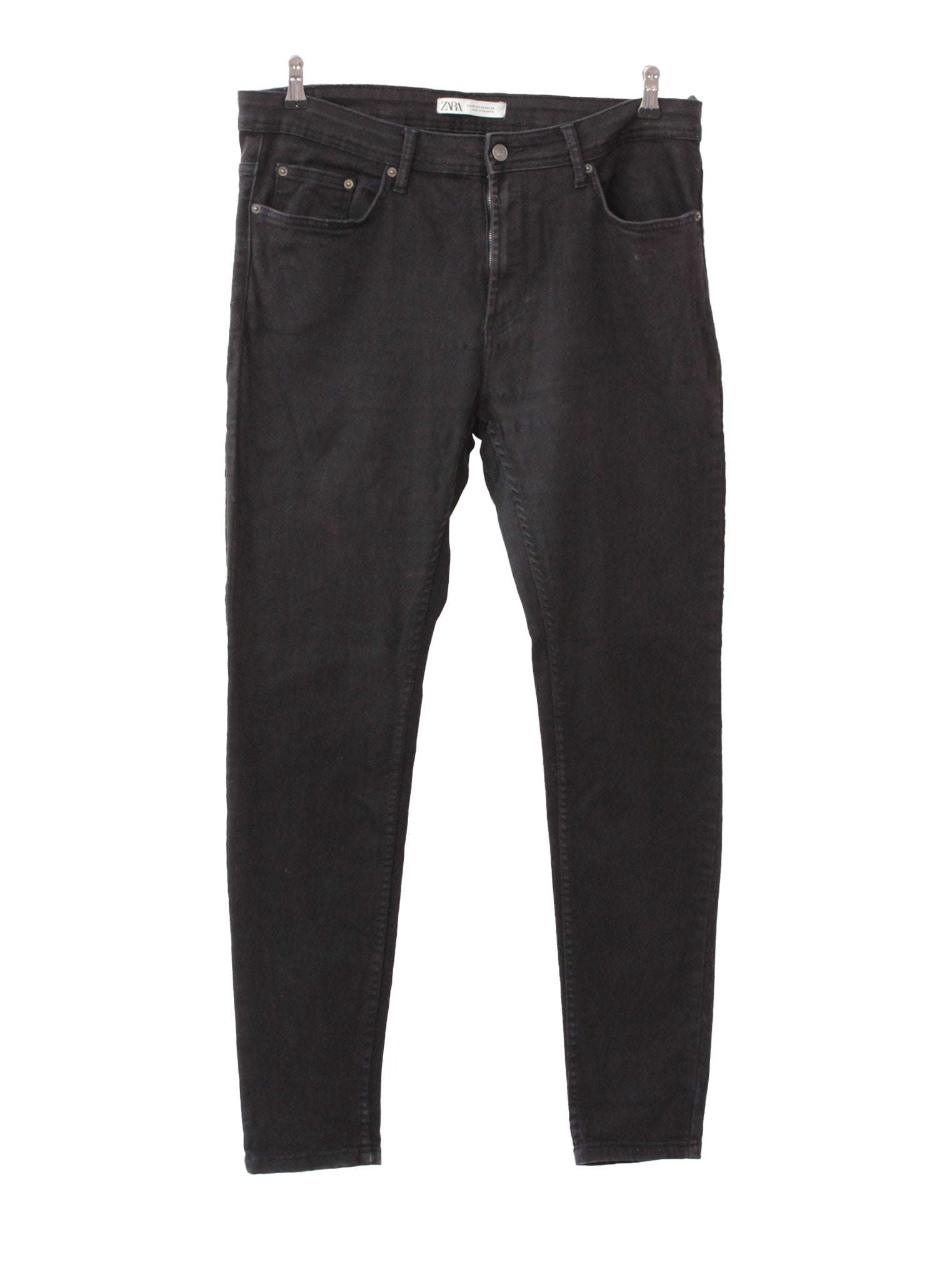 Jeans negro slim clásico tiro medio básico | Talla 44