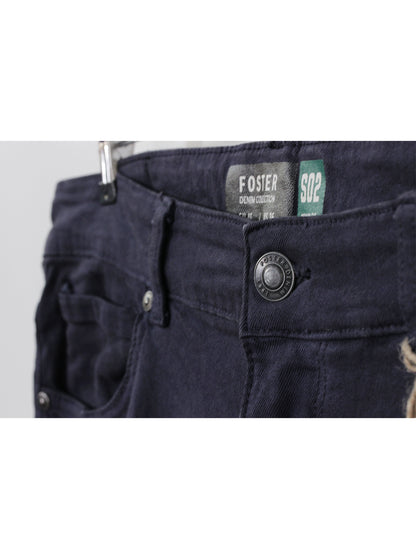 Jeans azul oscuro slim tiro medio uso casual | Talla 46