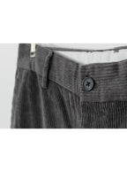 Pantalón cotelé recto textura gruesa clásico | Talla 46