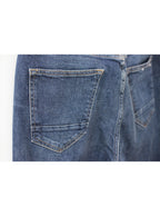 Jeans azul lavado recto tiro medio clásico | Talla 44