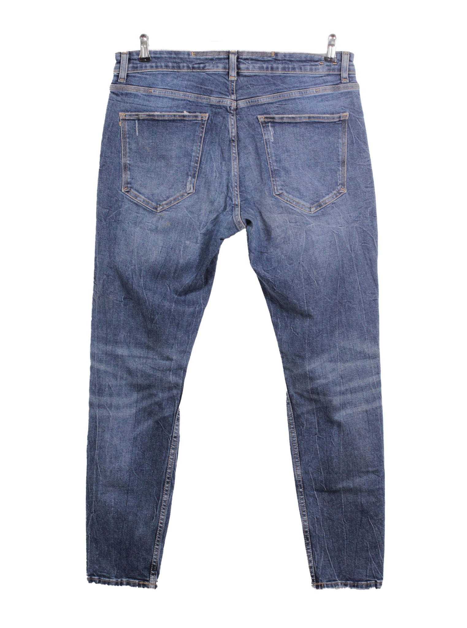 Jeans slim fit desgastados azul claro | Talla 44