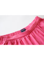 Falda corta algodón con pretina elástica y short interior | Talla 10
