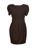 Vestido Corto Manga Abullonada | Talla M