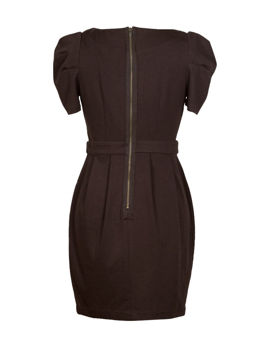 Vestido Corto Manga Abullonada | Talla M