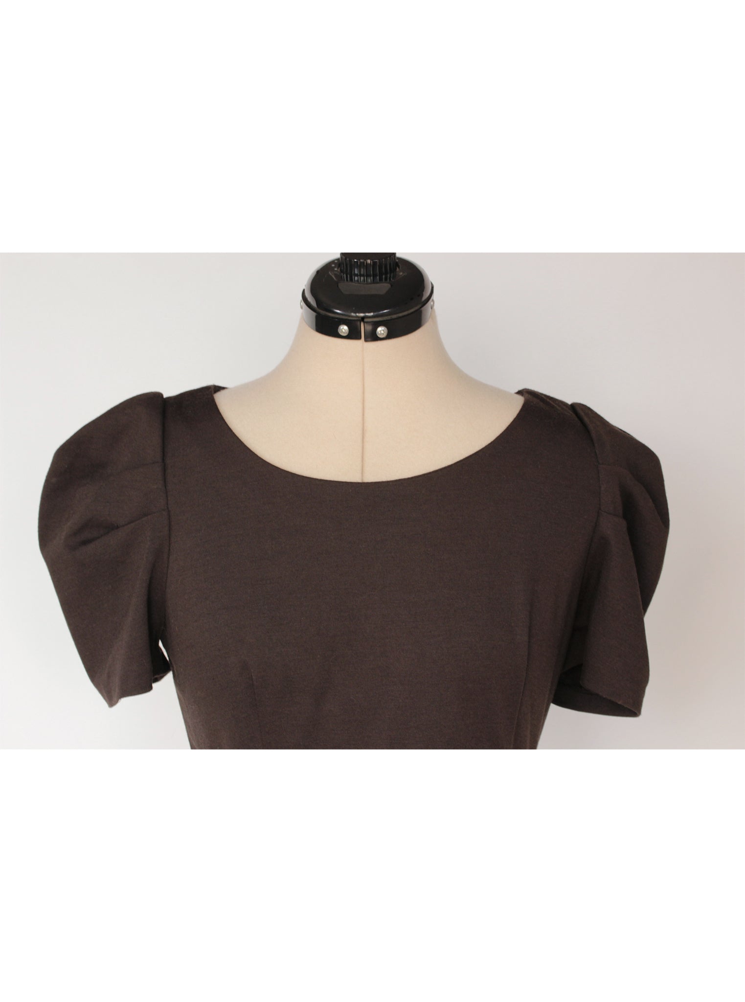 Vestido Corto Manga Abullonada | Talla M