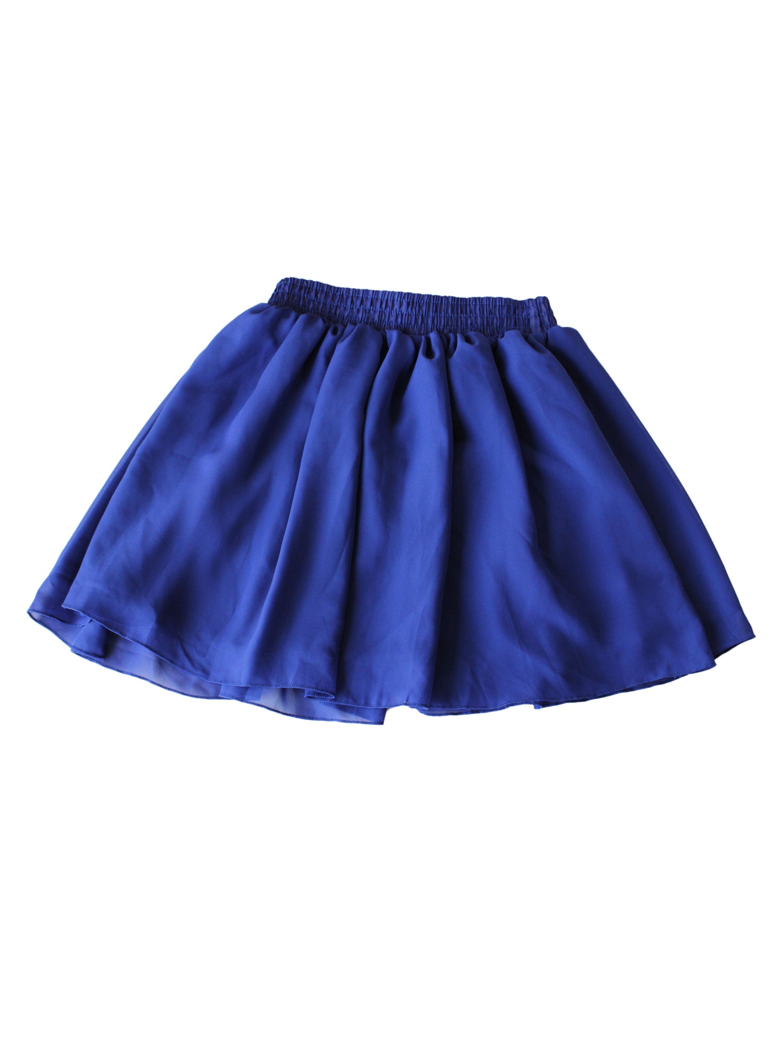 Falda corta gasa doble capa con pretina elástica | Talla S-M
