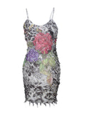 Vestido ajustado y estampado floral | Talla S