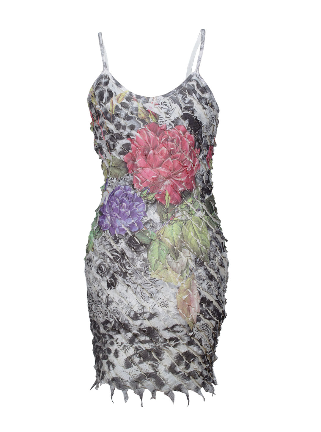 Vestido ajustado y estampado floral | Talla S