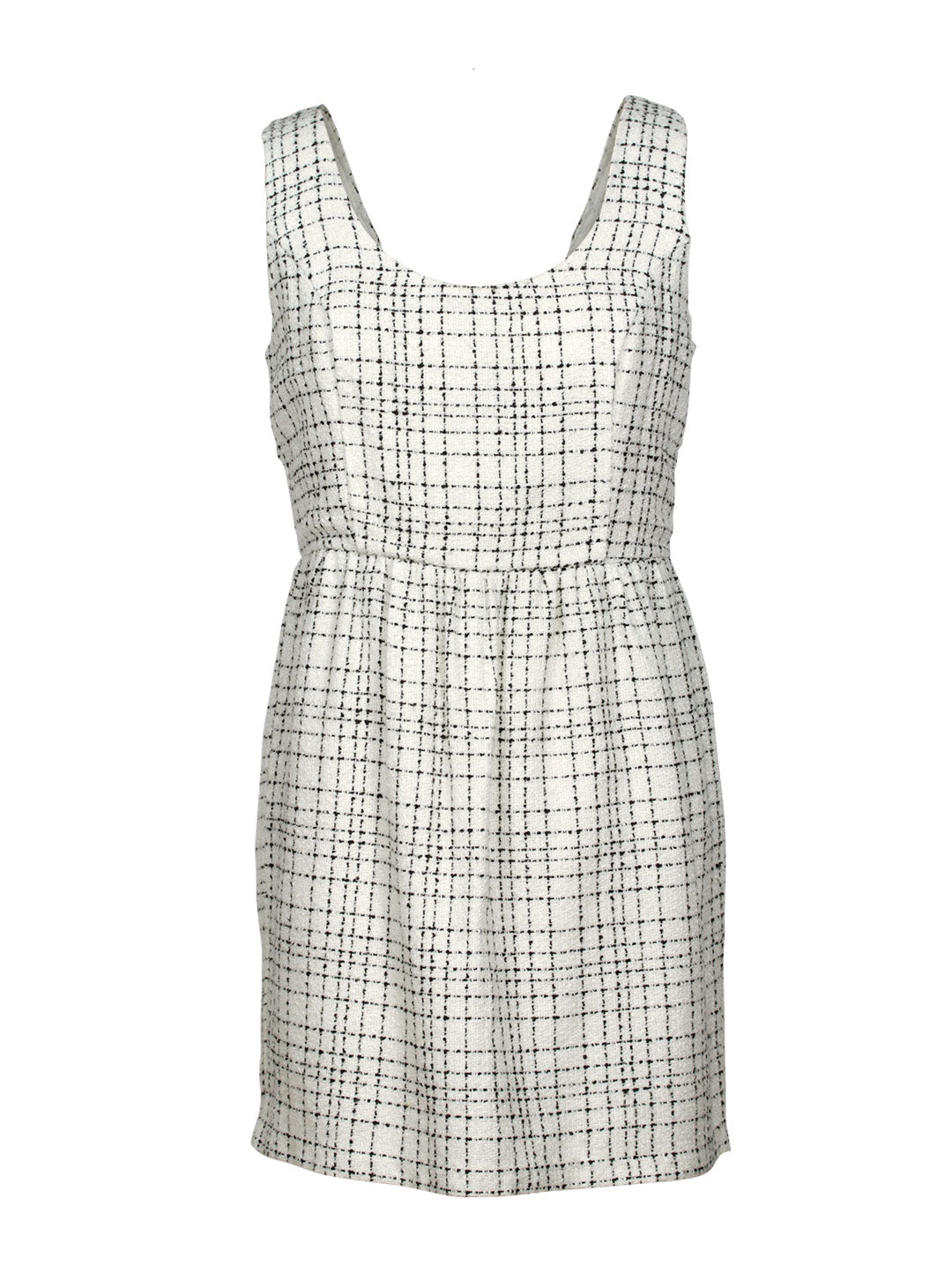 Vestido Corto Cuadro Texturado | Talla L