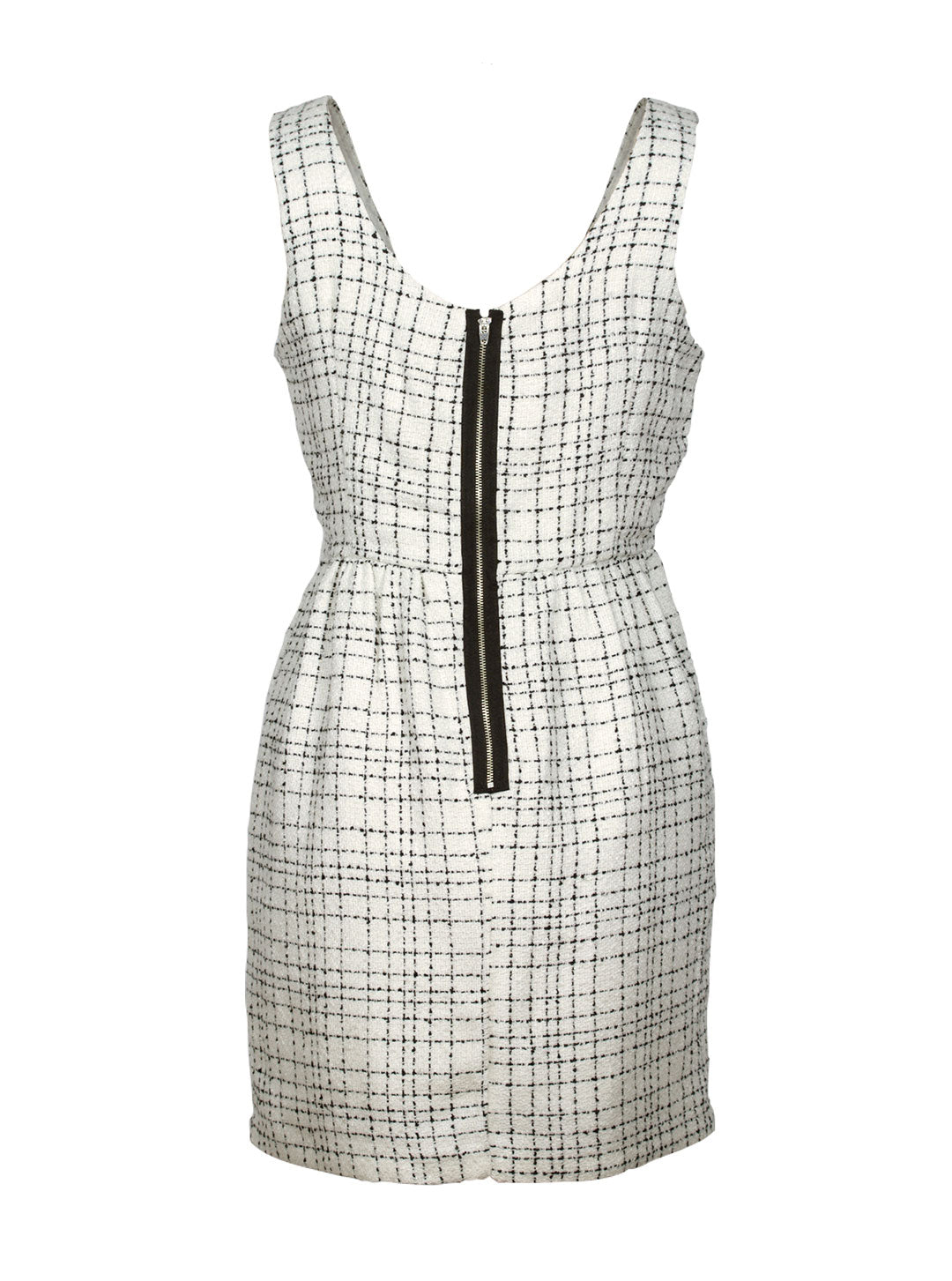 Vestido Corto Cuadro Texturado | Talla L