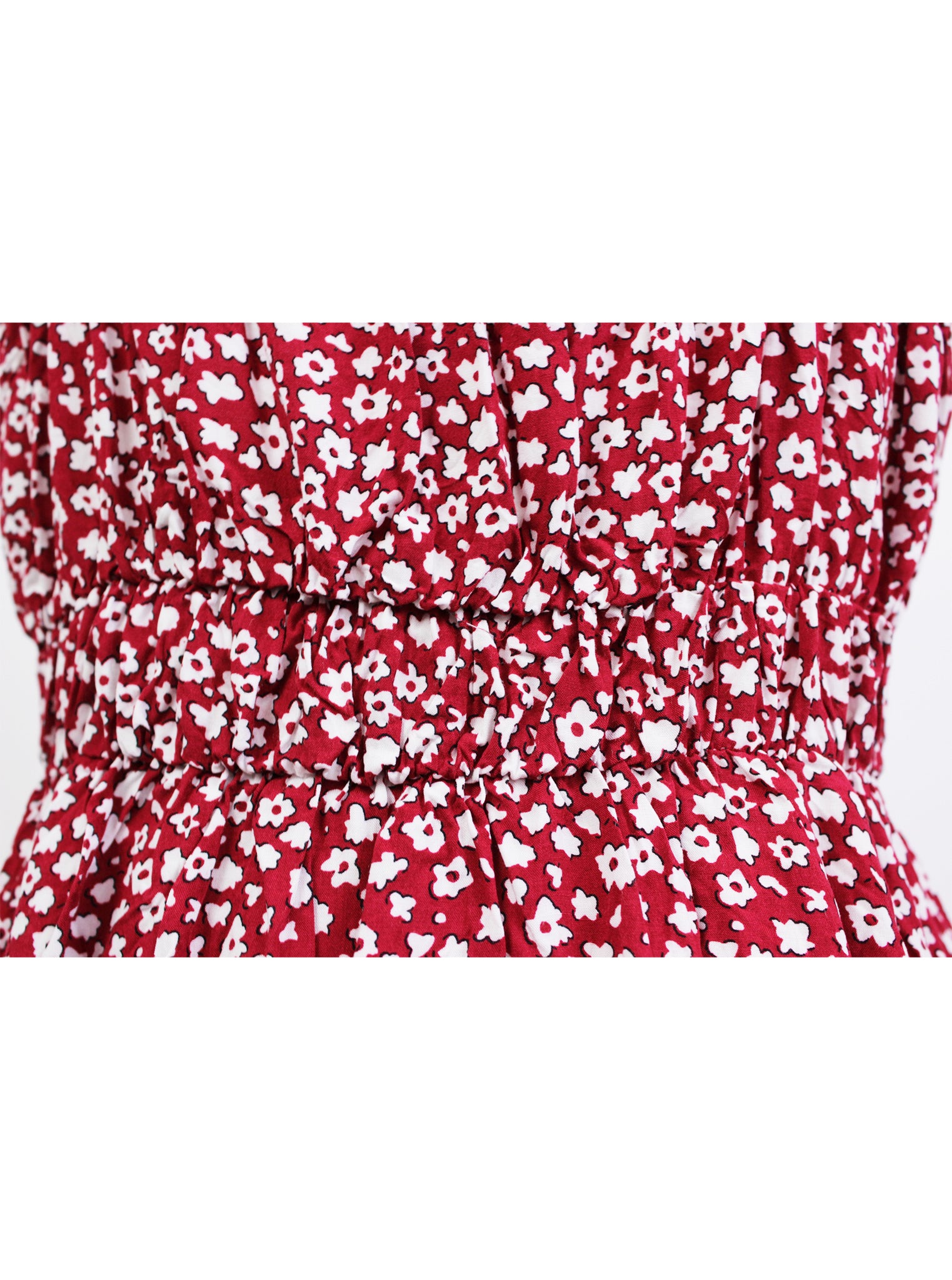 Vestido solera floral con tirantes | Talla S