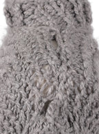 Vestido tejido grueso cuello alto pompones | Talla M