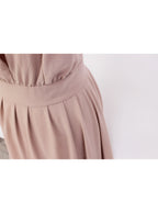 Vestido largo con escote profundo y falda fluida | Talla M