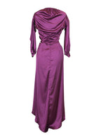 Vestido satinado corte frontal | Talla M