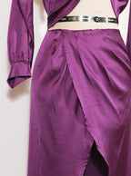 Vestido satinado corte frontal | Talla M
