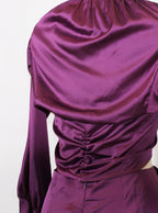 Vestido satinado corte frontal | Talla M
