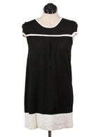 Vestido recto bicolor manga corta | Talla S