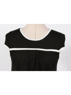 Vestido recto bicolor manga corta | Talla S