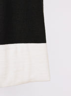 Vestido recto bicolor manga corta | Talla S