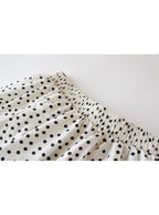 Falda estampado lunares pretina fruncida corte amplio | Talla S-M