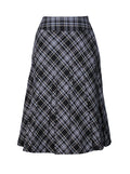 Falda midi cuadrillé evasé | Talla S
