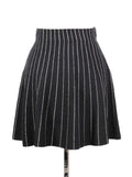 Falda skater rayada de punto | Talla M