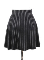 Falda skater rayada de punto | Talla M