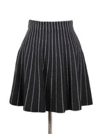 Falda skater rayada de punto | Talla M