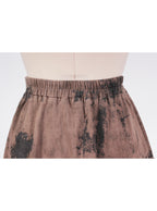 Falda midi textura fluida pretina elasticada | Talla 46