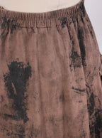 Falda midi textura fluida pretina elasticada | Talla 46