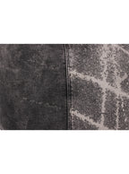 Falda denim desteñido tiro alto intervenida | Talla 38
