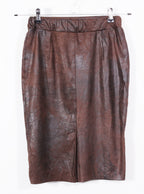Falda lápiz cuerina delgada elasticada | Talla M