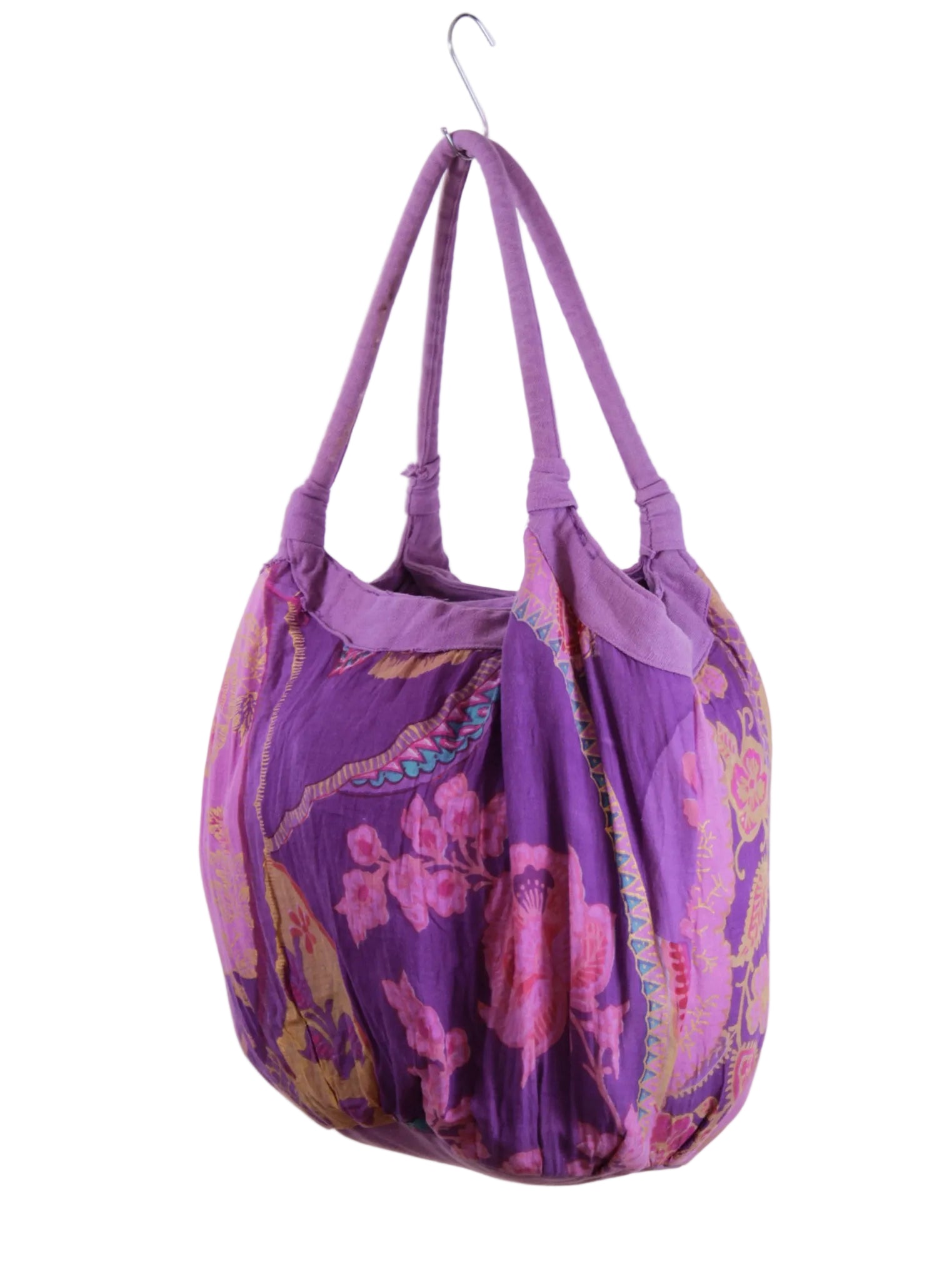 Bolso de tela estampado con diseño amplio