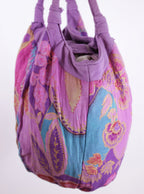 Bolso de tela estampado con diseño amplio